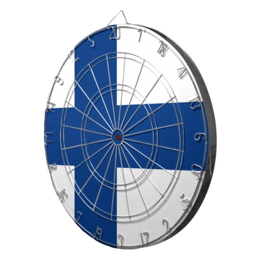 Cible De Fléchettes Drapeau Finlande (Devant droit)