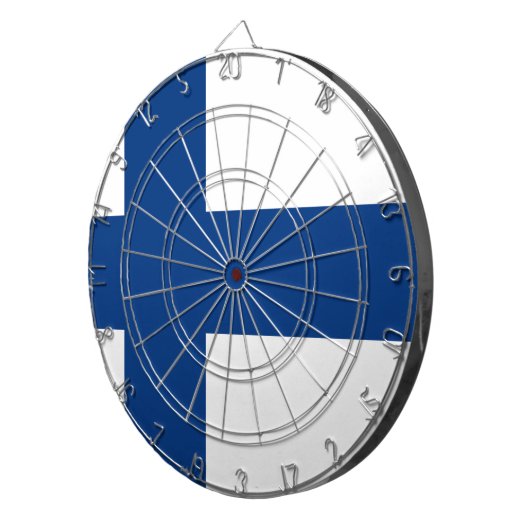 Cible De Fléchettes Drapeau Finlande (Devant droit)