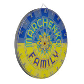 Cible De Fléchettes Drapeau fleur bleu et jaune classique ukrainien PE (Devant gauche)