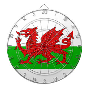 Cible De Fléchettes Drapeau Gallois / Pays de Galles - Cymru haute qua