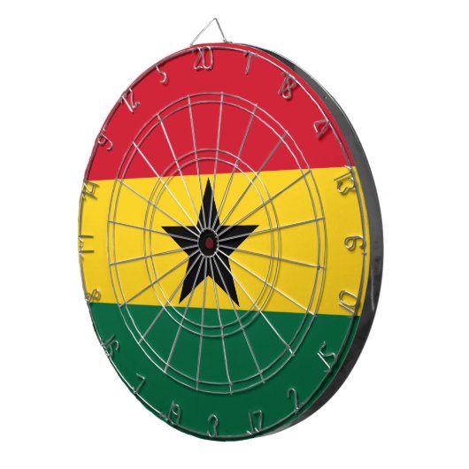 Cible De Fléchettes Drapeau ghanéen (Devant droit)