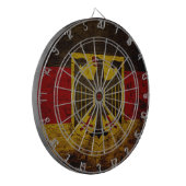 Cible De Fléchettes Drapeau grunge noir de l'Allemagne (Devant gauche)