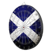Cible De Fléchettes Drapeau grunge noir de l'Ecosse (Devant droit)