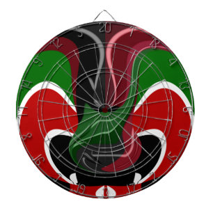 Cible De Fléchettes Drapeau Hakuna Matata du Kenya de tasse de café