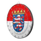Cible De Fléchettes Drapeau Hesse Dartboard (Devant droit)