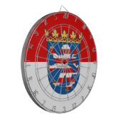 Cible De Fléchettes Drapeau Hesse Dartboard (Devant gauche)