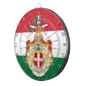 Cible De Fléchettes Drapeau italien avec insigne du Royaume d'Italie (Devant droit)