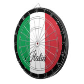 Cible De Fléchettes Drapeau italien Dartboard & fléchettes Italie / je (Devant droit)