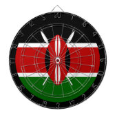 Cible De Fléchettes Drapeau kenyan & Kenya / plateau de jeu (Devant)