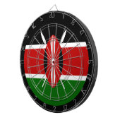 Cible De Fléchettes Drapeau kenyan & Kenya / plateau de jeu (Devant droit)