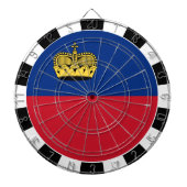 Cible De Fléchettes Drapeau Liechtenstein, jeu, Drapeau Liechtenstein (Devant)