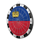 Cible De Fléchettes Drapeau Liechtenstein, jeu, Drapeau Liechtenstein (Devant droit)