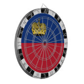 Cible De Fléchettes Drapeau Liechtenstein, jeu, Drapeau Liechtenstein (Devant gauche)