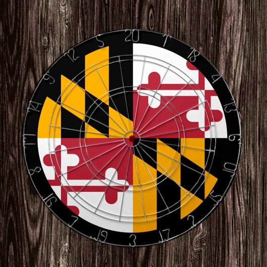 Cible De Fléchettes Drapeau Maryland Dartboard & Maryland /USA jeu boa