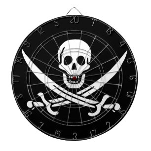 Cible De Fléchettes Drapeau Pirate