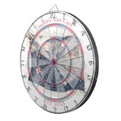 Cible De Fléchettes Drapeau Rustique Australien Nom personnalisé Date  (Devant droit)