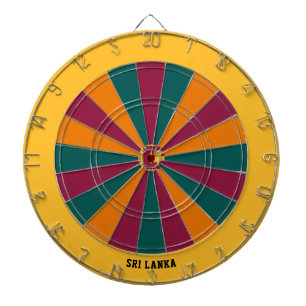 Cible De Fléchettes Drapeau sri lankais du patriote Bullseye