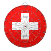 Cible De Fléchettes Drapeau Suisse (Devant)