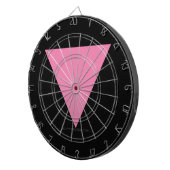 Cible De Fléchettes Drapeau triangle rose de SlipperyJoe's symbole ros (Devant droit)