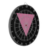 Cible De Fléchettes Drapeau triangle rose de SlipperyJoe's symbole ros (Devant gauche)