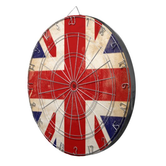 Cible De Fléchettes Drapeau Union Jack britannique (Devant droit)