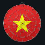 Cible De Fléchettes Drapeau Vietnam Jaune Star Dartboard<br><div class="desc">Drapeau du Vietnam. Conception sur tableau de bord. Vêtements assortis, accessoires, produits de bureau, produits maison et plus... N'oubliez pas toute la collection.</div>