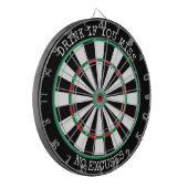Cible De Fléchettes Drink If You Miss – No Excuses Dartboard (Devant gauche)