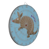 Cible De Fléchettes Drôle armadillo joyeux dessin animé (Devant gauche)