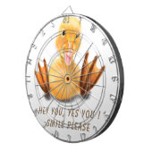 Cible De Fléchettes Drôle Canard Joué Wink Joyeux Smile Cartoon (Devant droit)