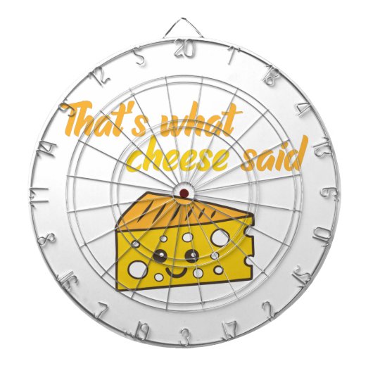 Cible De Fléchettes Drôle, c'est ce que le fromage a dit (Devant)