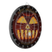 Cible De Fléchettes Drôle Citrouille effrayant Happy Halloween (Devant gauche)