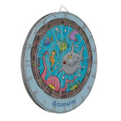 Cible De Fléchettes Drôle des créatures marines sous l'eau dessin anim (Devant gauche)