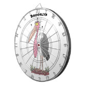 Cible De Fléchettes Drôle dessin animé de cigogne en marabou (Devant droit)