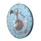 Cible De Fléchettes Drôle dessin animé d'oiseau de dodo (Devant droit)