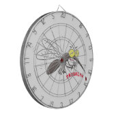 Cible De Fléchettes Drôle dessin d'insecte moustique (Devant gauche)