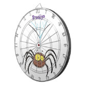 Cible De Fléchettes Drôle mignon dessin animé d'araignée moelleuse (Devant droit)