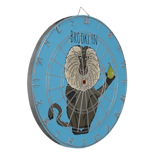 Cible De Fléchettes Drôle singe-singe macaque à queue de lion (Devant gauche)