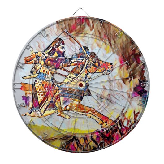 Cible de fléchettes du guerrier assyrien (Devant)