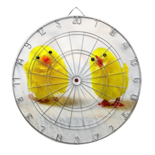 Cible De Fléchettes Easter Decoration - chicks en row (Devant)