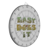 Cible De Fléchettes Easy It Recovery Slogan Citation Vert Or Texte (Devant gauche)