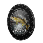 Cible De Fléchettes Eau de la lune et brochet de walleye (Devant droit)