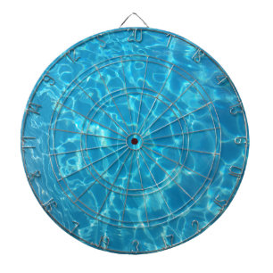 Cible De Fléchettes Eau de piscine bleu ciel cristallin