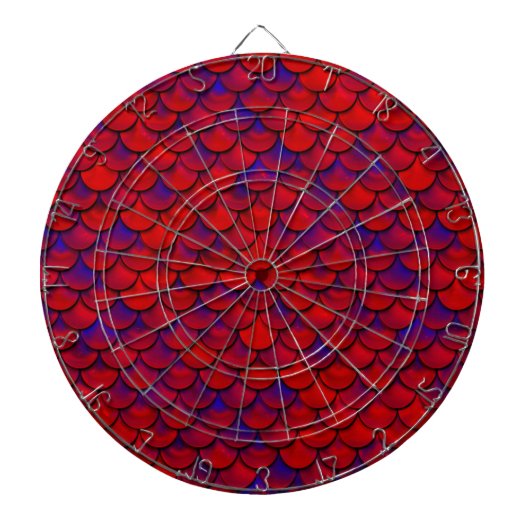 Cible De Fléchettes Échelles rouge et violet (Devant)