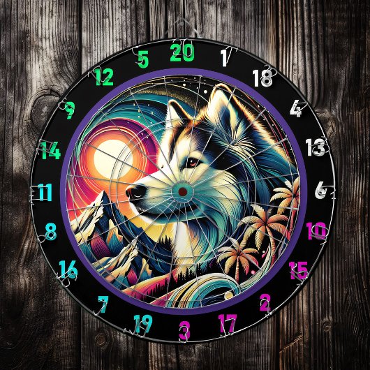 Cible De Fléchettes Écran de mur Husky Adventure Ridge