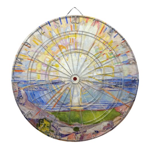 Cible De Fléchettes Edvard Munch - Le Soleil 1911 (Devant)