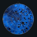 Cible De Fléchettes Effet de peinture de pulvérisation<br><div class="desc">Fun Tableau noir coloré Un design de peinture en spray Messy en bleu et noir,  cadeau parfait pour les enfants avec une personnalité audacieuse! Consultez ma boutique pour plus de couleurs et de motifs !</div>