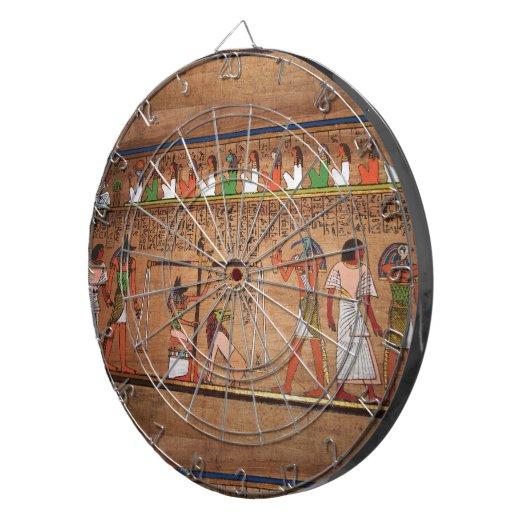 Cible de flechettes Égypte-Hiéroglyphes (Devant droit)