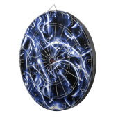 Cible de flechettes électrique bleue (Devant droit)