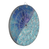 Cible De Fléchettes Elégant Bleu Moderne dégradé galaxie parties scint (Devant gauche)