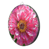 Cible De Fléchettes Élégant classique floral rose fleur marguerite (Devant droit)